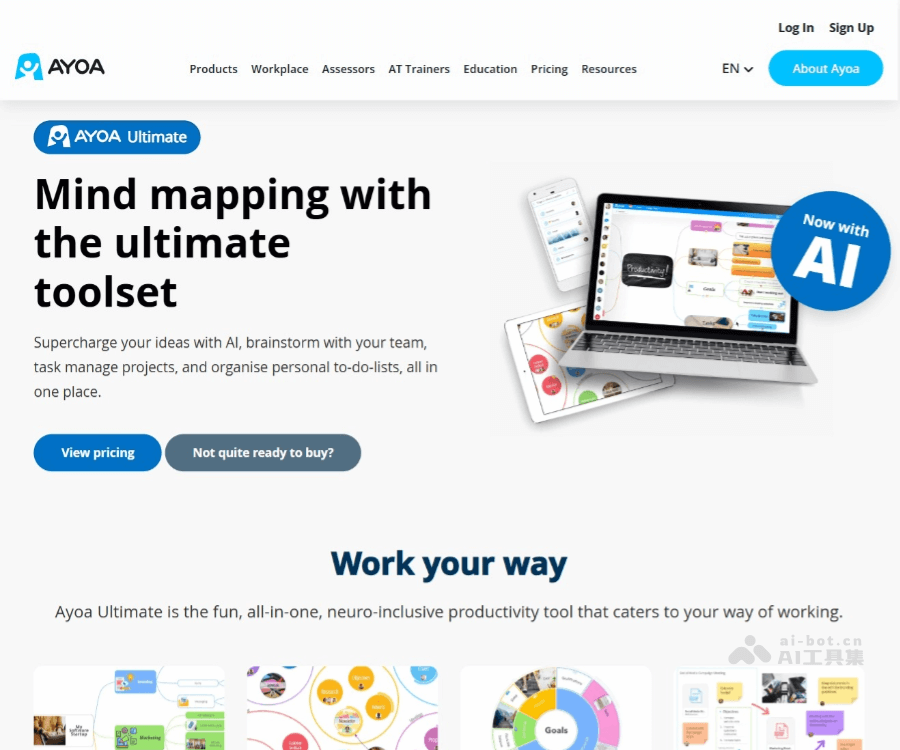 Ayoa Ultimate 页面预览