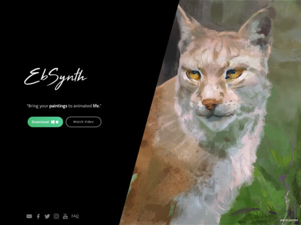 EbSynth 页面预览